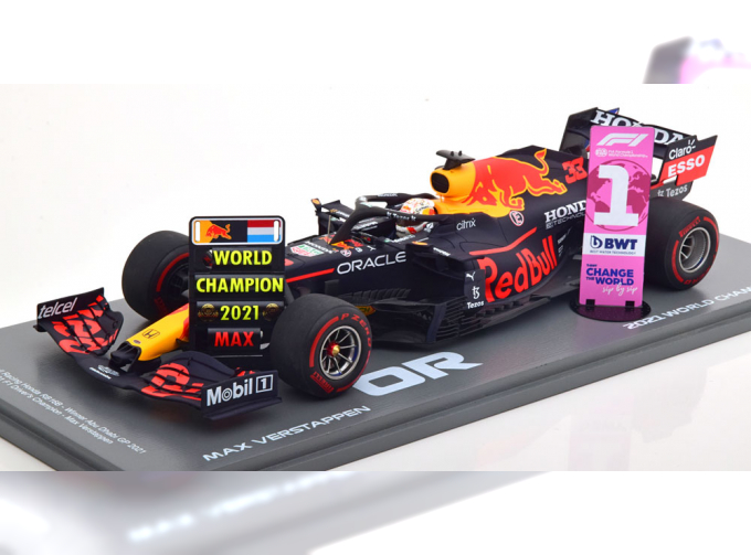 RED BULL RB16B Winner GP Abu Dhabi World Champion, Verstappen (2021)