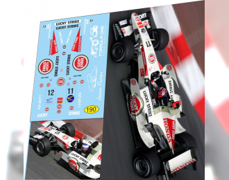 Набор декалей Formula 1 №33 - Honda RA106 - Дженсон Баттон (2006)