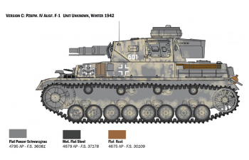 Сборная модель Немецкий средний танк Pz.Kpfw. IV Ausf. F1/ F2/ G ранний с экипажем на отдыхе