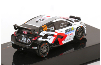 TOYOTA Yaris Gr Hybrid Rally2 Team Toyota Gazoo Racing Wrt Ng №30 Rally Montecarlo (2025) Yuki Yamamoto - James Fulton, White Black Red