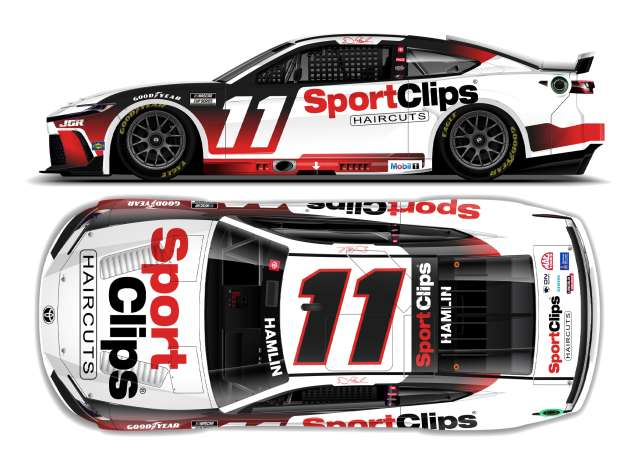 Toyota Camry XSE #11 Denny Hamlin *Sport Clips*, white/red/black 2025