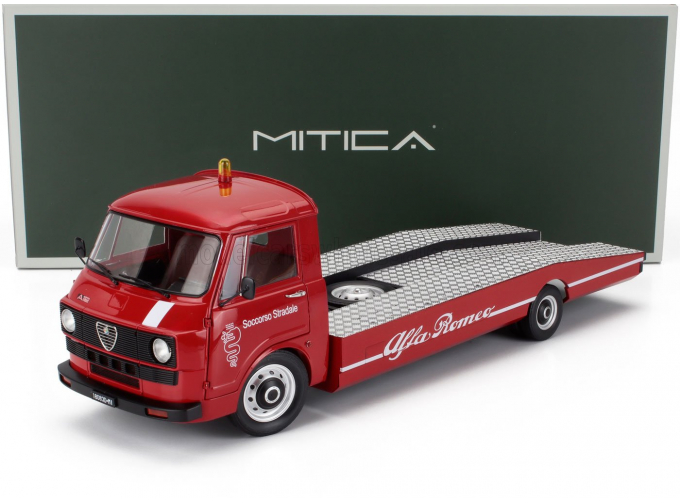 ALFA ROMEO A12 (f12) Carro Attrezzi Seconda Serie (1977) - Tow Truck - Abschleppwagen - DÉpanneuse, Red Black