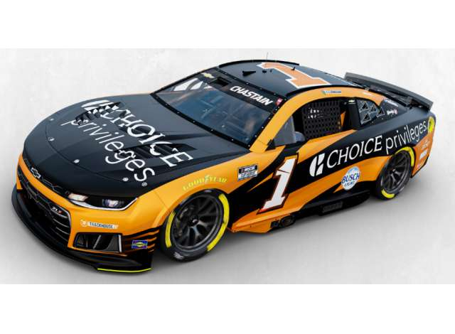 Chevrolet #1 Ross Chastain *Choice Privileges*, black/orange 2026