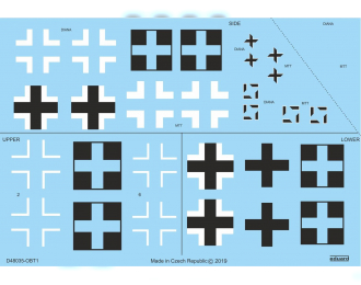 Декаль Bf 109G-10 MTT / WNF национальные обозначения