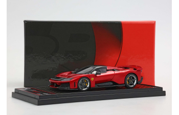 FERRARI F80 (2024) - Carbon Silver Rims, Rosso Supercar - Red Met Black