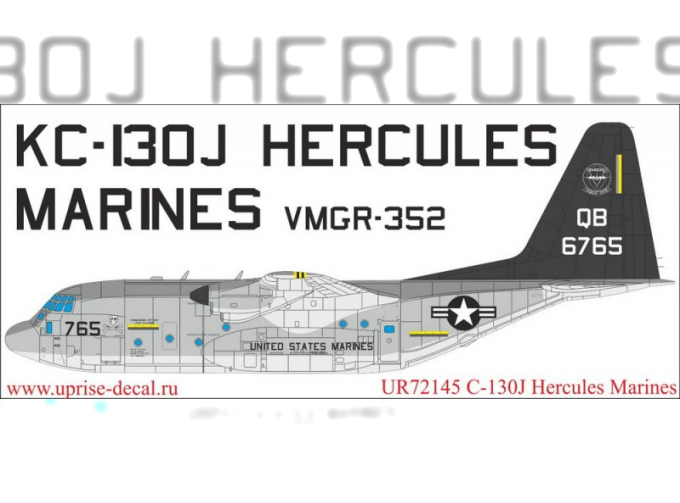 Декаль для KC-130J Hercules Marines with stencils