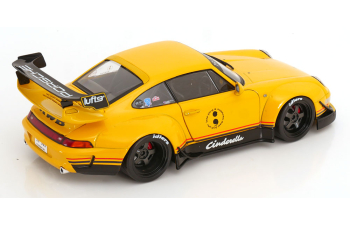 PORSCHE 911 (993) RWB BODYKIT COUPE Cinderella (2020), yellow