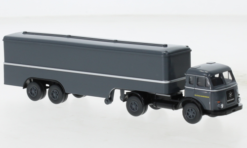 Henschel HS 145 T box semi-trailer DB