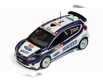 FORD Fiesta S2000 2 Winner Rally Monte-Carlo (Mikko Hirvonen - Jere Lehtinen) 2010, blue