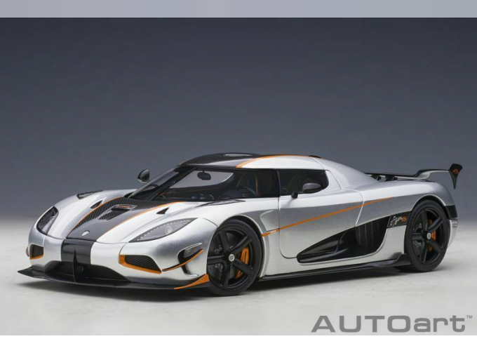 Koenigsegg Agera RS (silver / orange accents)