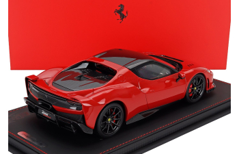 FERRARI 296 Speciale Black Roof (2025) - Con Vetrina - With Showcase, Rosso Corsa - Red Black