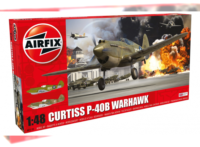 Сборная модель Американский истребитель Curtiss P-40B Warhawk