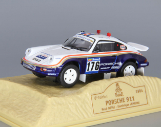 PORSCHE 911 #176 Rene Metge - Dominique Lemoyne (1984), blue / white