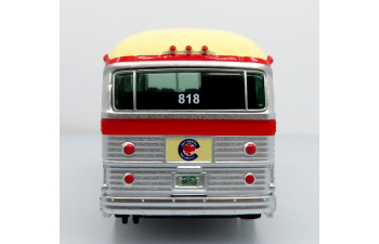 GM PD4104 Coach Continental Trailways (1959), silver/red