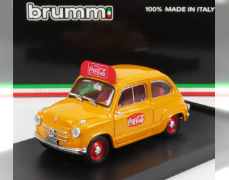 FIAT 600 I SERIES VEICOLO PUBLICITARIO COCA-COLA OLIMPIADI DI ROMA (1960), YELLOW