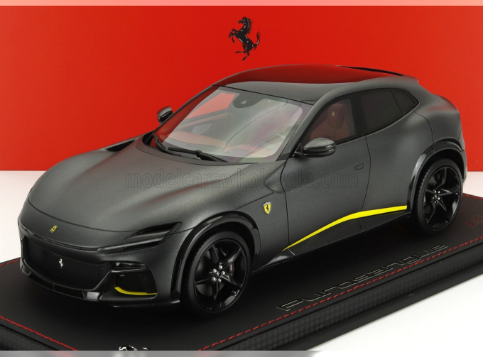 FERRARI Purosangue Suv Panoramic Roof (2022) - Con Vetrina - With Showcase, Grigio Silverstone Matt - Matt Grey