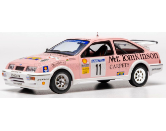 FORD Sierra RS Cosworth #11 G.Evans/H.Davies Cartel International Rally (1989), pink/white 