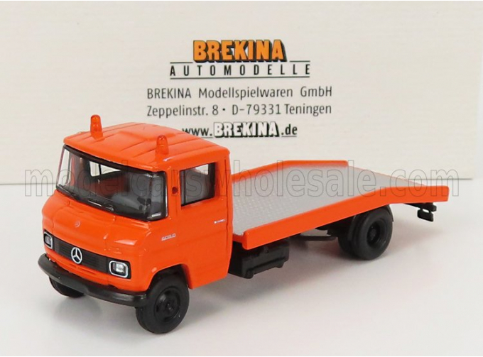 MERCEDES BENZ L608d Truck 1980 - Carro Attrezzi - Wrecker Road Service, Orange Black