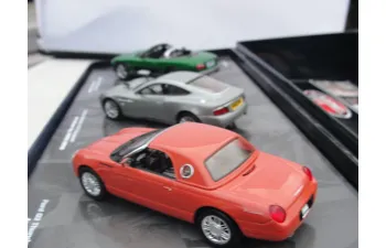 ASTON MARTIN + FORD Thunderbird + JAGUAR XKR Set 3 Cars James Bond 007 «Die Another Day»