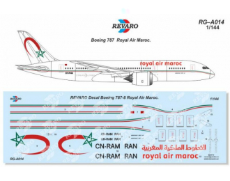 Декаль Boeing 787 Royal Air Maroc