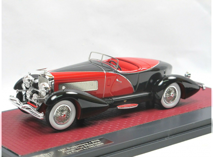 DUESENBERG J SWB French True Speedster by Figoni #J-465-2509 1931 Black/Red