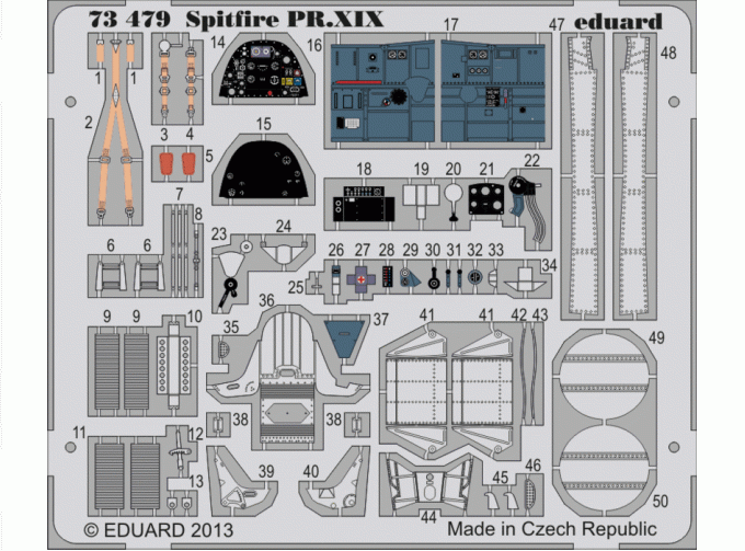 Фототравление для Spitfire PR.XIX