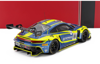 PORSCHE 911 992 Gt3 R 4.2l Team Rutronik Racing №96 24h Spa (2024) Julien Andlauer - Sven Muller - Patric Niederhauser, Yellow Blue