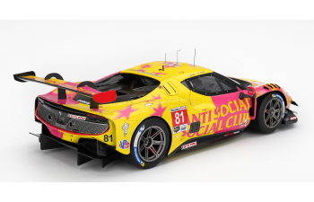 FERRARI 296 GT3 3.0L Turvo v6 Team Dragon Speed №81 IMSA Laguna seca (2025) Albert Costa - Giacomo Altoe, yellow/pink