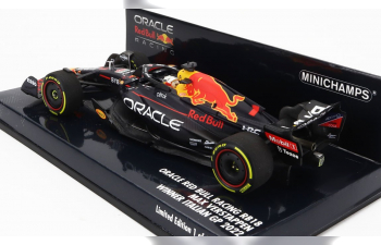 RED BULL F1 Rb18 Team Oracle Red Bull Racing N1 Winner Italy Gp World Champion (2022) Max Verstappen, Matt Blue Yellow Red