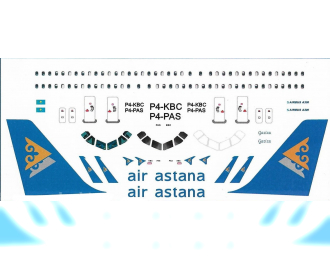 Декаль на А-320 Air Astana