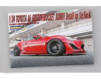 Набор для доработки Toyota 86' 12 Greddy&Rocket Bunny для моделей A （PE+Resin+Metal parts）