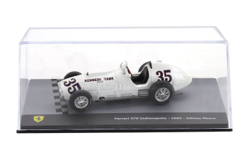 FERRARI F1 375 Indy №35 Indianapolis 500 (1952) Johnny Mauro - Con Vetrina - With Showcase, White