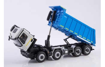 КАМАЗ 65951 самосвал, синий / белый