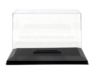 VETRINA DISPLAY BOX Box For 1/43 Base In Plastica Nera - Plastic Base Black - Lungh.length Cm 15.0 X Largh.width Cm 7.7 X Alt.height Cm 8.2 (altezza Interna Interior Height Cm 6.8), Plastic Display