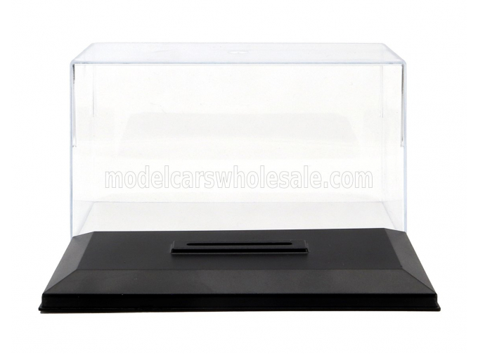 VETRINA DISPLAY BOX Box For 1/43 Base In Plastica Nera - Plastic Base Black - Lungh.length Cm 15.0 X Largh.width Cm 7.7 X Alt.height Cm 8.2 (altezza Interna Interior Height Cm 6.8), Plastic Display