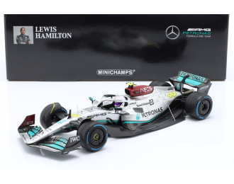 MERCEDES GP F1 W13e Team Mercedes-amg Petronas F1 №44 Monaco Gp With Rain Tires (2022) Lewis Hamilton, Silver Green