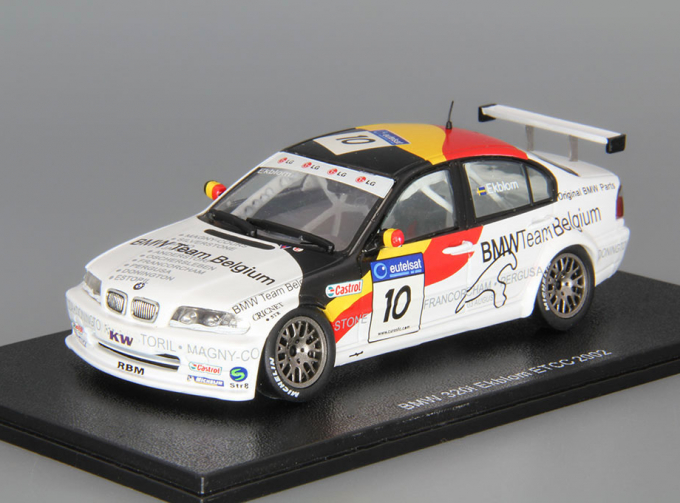 BMW 320i #10 T. Ekblom Team Belgium (2002), white / black / red / yellow