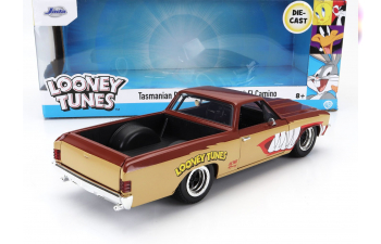 CHEVROLET El Camino Pick-up With Tanzmanian Devil Figure Looney Tunes (1967), 2 Tone Brown