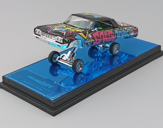 CHEVROLET Impala Convertible LowRider (1964), black & graffiti
