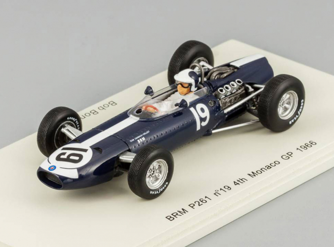 BRM P261 19 - 4th Monaco GP 1966 Bob Bondurant, black