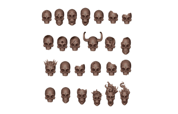 3D-печать BASING BITS Черепа / Skulls