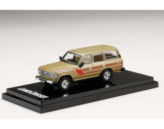 TOYOTA Land Cruiser 60 GX with side decal (1984), beige metallic