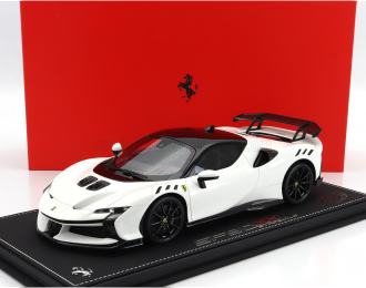 FERRARI Sf90 Xx Stradale (2024) - Con Vetrina - With Showcase, Bianco Cervino - White Black