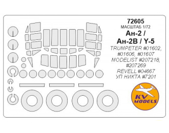 Маски окрасочные Ан-2 + маски на диски и колеса