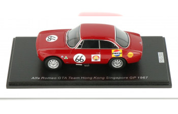 ALFA ROMEO Giulia Gta Team Hong Kong №66 Singapore Gp (1967) Albert Poon, Red