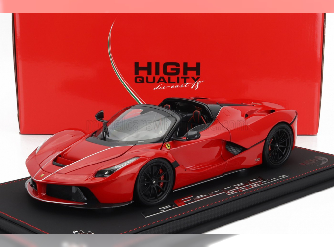 FERRARI Laferrari Aperta Spider (2016) - Special Wheels - Con Vetrina - With Showcase, Rosso Corsa 322 - Red