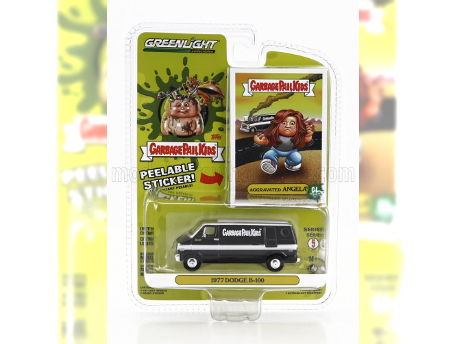 DODGE B-100 Van Aggravated Angela Garbage Pail Kids (1977), black