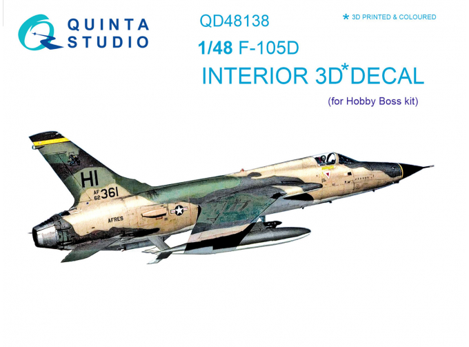 3D Декаль интерьера кабины F-105D (HobbyBoss)