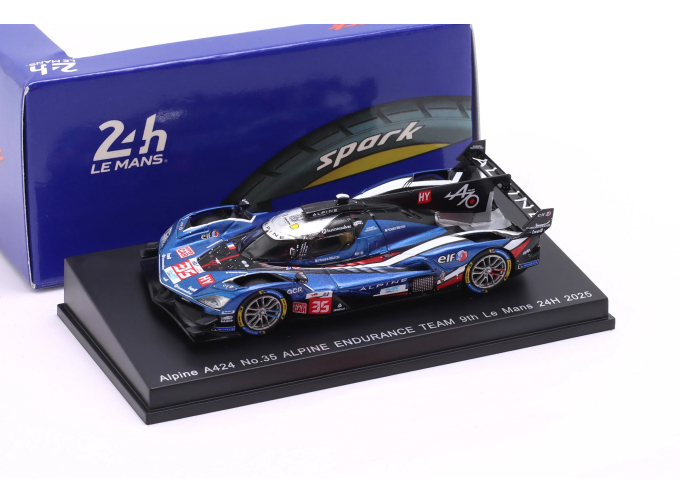 ALPINE A424 #35 Alpine Endurance Team 9th 24h LeMans Paul-Loup Chatin, Ferdinand Habsburg, Charles Milesi (2025), blue / white / red