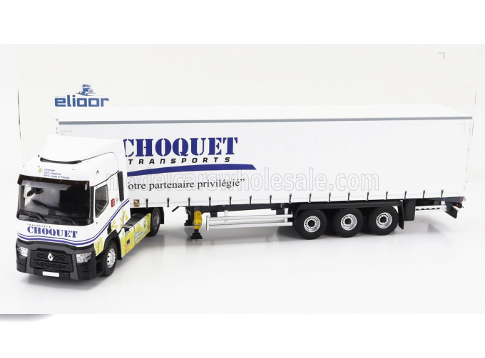 RENAULT T480 Truck Telonato Choquet Transports (2021), White